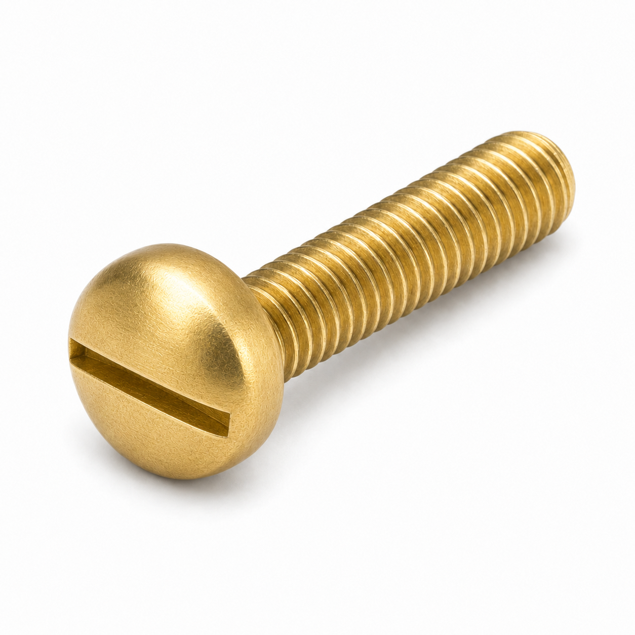 #8-32 X 7/8" Pan Head Machine Screws | Slotted Drive | Brass (200 / Pkg.)