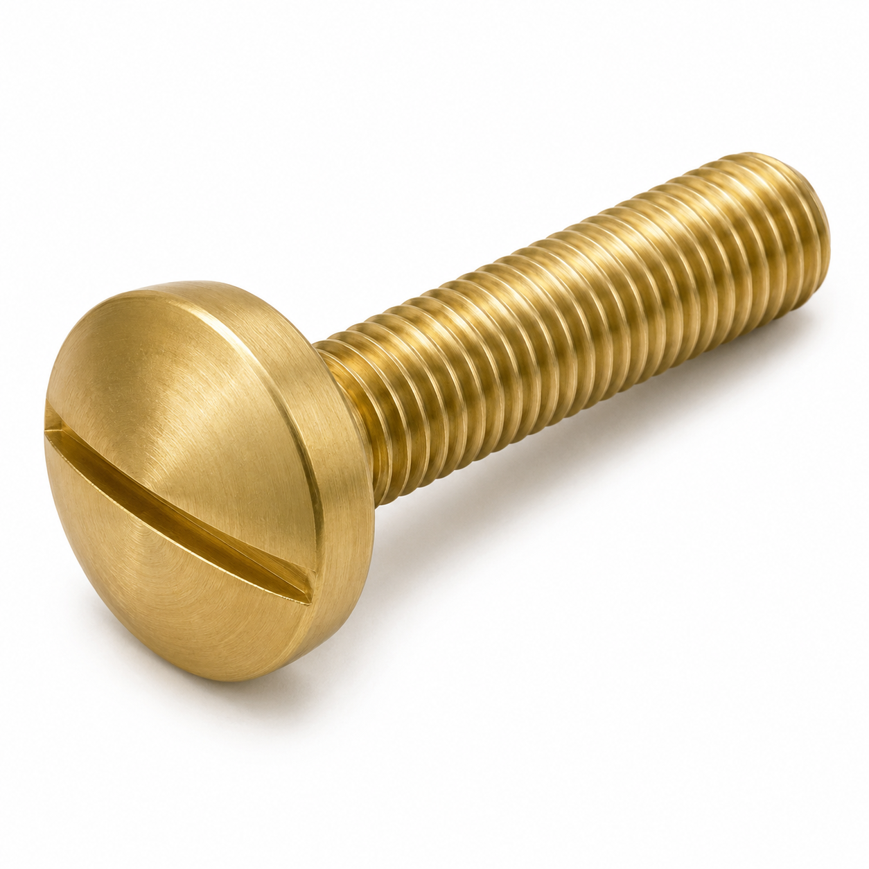 #10-32 X 5/8" Binding Head Machine Screws | Slotted Drive | Brass (200 / Pkg.)