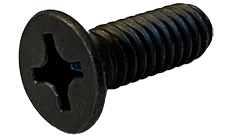 Machine Screws Phil Flat 18/8 Stainless Black Oxide Din 965 M3-0.5X6