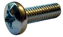 Machine Screws Small Phil Pan Steel Zinc JISB 1111 Class 4.8 M6-1 X 16