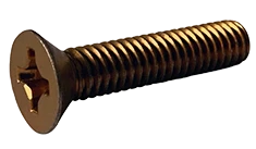 Machine Screws Phil Flat 100 Steel Cadmium Yellow Plated (MS24693) 0/80 X 1/8