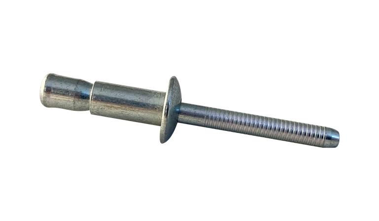 Protruding Head Structural Rivet, Steel, Zinc Plated