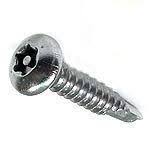 #14 X 2" Tamper Resistant Self-Drilling Screws | Pan Head | Pin-In Six Lobe Drive (T30) | 410 Stainless Steel (100/Pkg.)