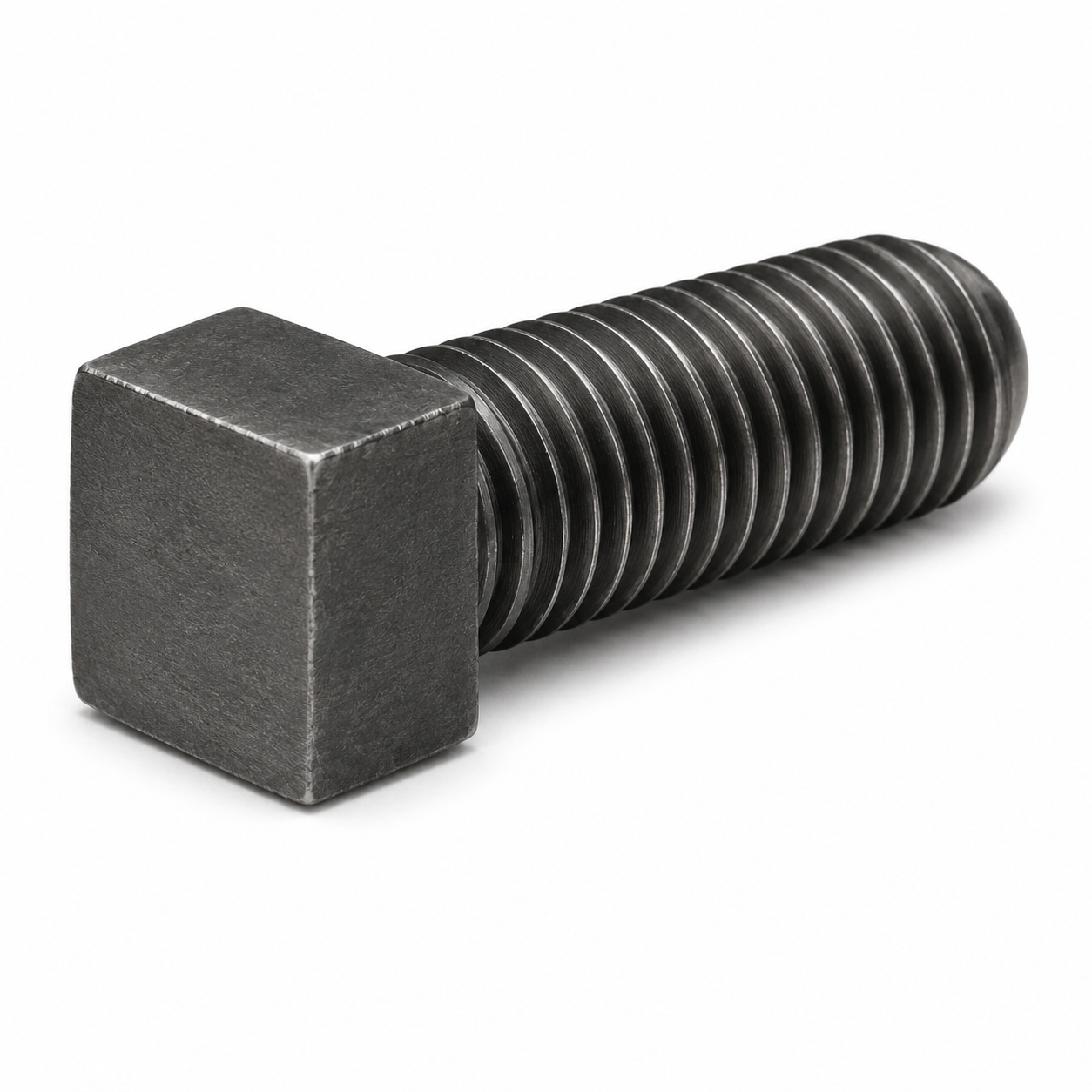1/4-20 X 3/8" Square Head Set Screws | Oval Point | Case Hardened Steel (100 / Pkg.)