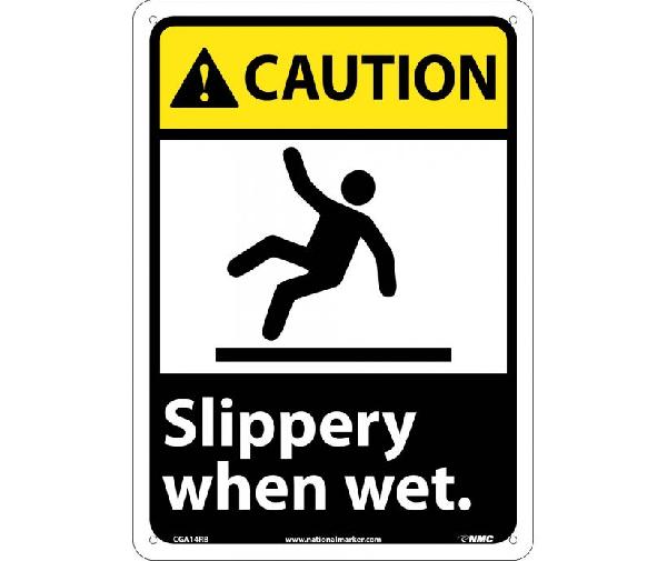 Caution Slippery When Wet Sign - Mutual Screw & Supply