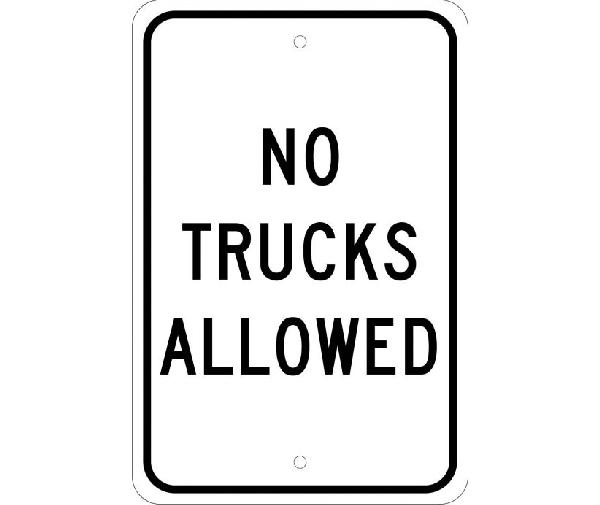 Albums 101+ Pictures trucks are not permitted in this area sign Superb