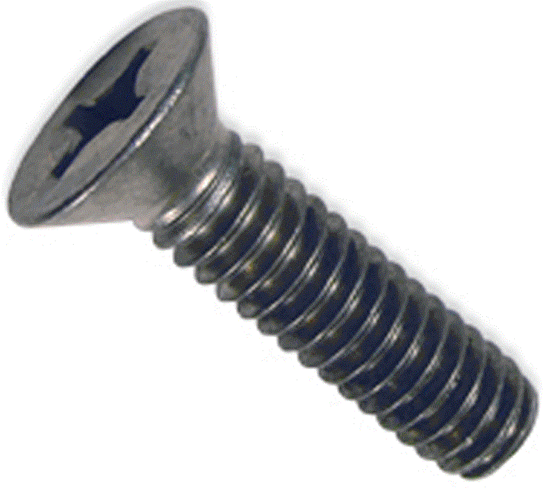 Phillips 100° Flat Head 18/8 Stainless Steel Black Oxide Finish Machine  Screws available at Mutual Screw & Fasteners Supply -  -  Mutual Screw & Supply