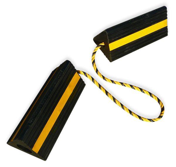 [1 PC] Rubber Wheel Chocks Reflective Strip 24 X 5 X 5
