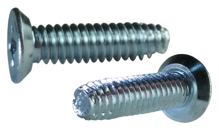 [10000 BULK] Type F Thread Cutting Screws | Flat Undercut Head | Phillips Drive | Steel Zinc Plated | #6-32 X 1/2