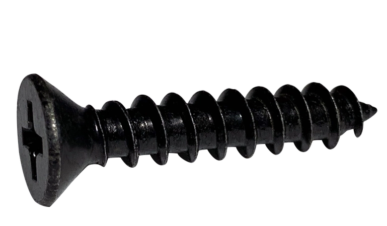 [2000 BULK] Type A Self Tapping Sheet Metal Screws | Flat Head | Phillips Drive | Steel Black Oxide | #10 X 3/4