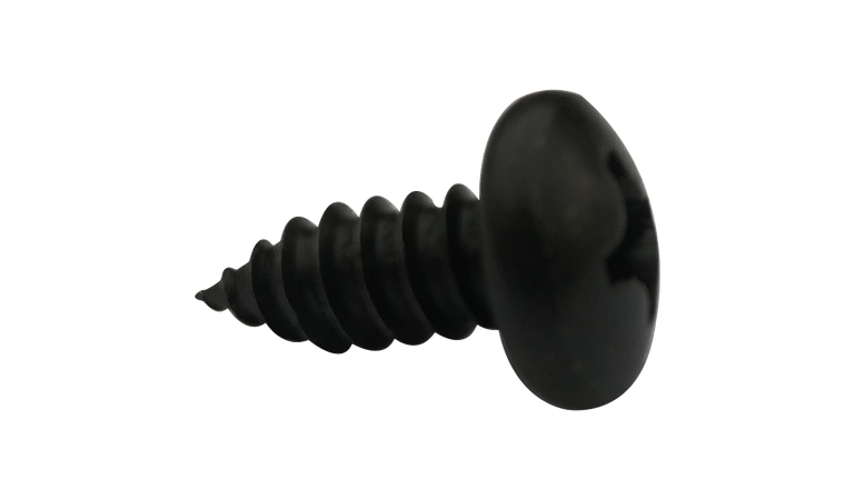 [7000 BULK] Type B Self Tapping Sheet Metal Screws | Pan Head | Phillips Drive | Steel Black Oxide | #6 X 1-1/4