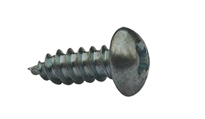 #2 X 1/4" Type AB Self Tapping Sheet Metal Screws | Round Head | Phillips Drive | Steel Zinc & Bake (10000/Pkg.)