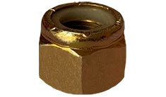 [2000 BULK] Hex Lock Nuts Nylon Insert NM NE Steel Zinc Yellow 6/32