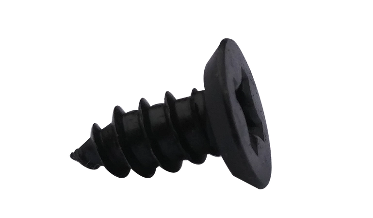 #4 X 3/16" Type AB Self Tapping Sheet Metal Screws | Flat Undercut Head | Phillips Drive | Steel Black Oxide (10000/Pkg.)