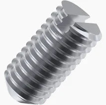 [100 PKG] Set Screws Slotted Cup Point 18/8 Stainless 3/8-16 X 3/4