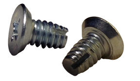 [8000 BULK] Type 1 Thread Cutting Screws | Flat Undercut Head | Phillips Drive | Steel Zinc Plated | #12-24 X 1/2