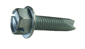 #6-32 X 1/4" Type 23 Thread Cutting Screws | Indented Hex Washer Head Slotted Drive | 18/8 Stainless Steel (5000 / Pkg.)