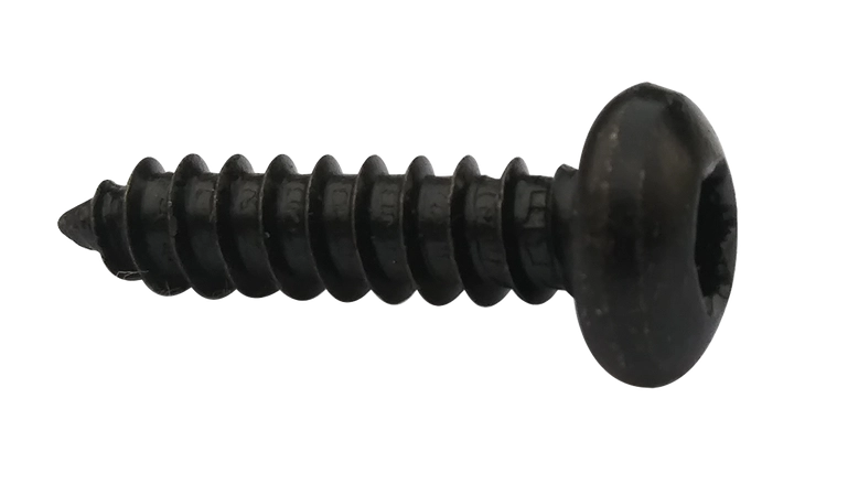 #4 X 1/4" Type AB Self Tapping Sheet Metal Screws | Pan Head | Six Lobe Drive | Steel Black Zinc & Bake (10000/Pkg.)
