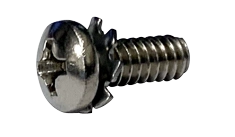 [5000 BULK] External Washer Sem Screws | Pan Head | Phillips Drive | 410 Stainless Steel | #6-32 X 3/8