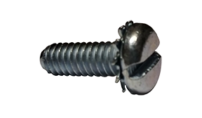 [1000 PKG] External Washer Sem Screws | Pan Head | Slotted Drive | Steel Zinc & Bake | 1/4-20 X 3/4