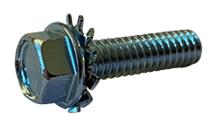 [1250 BULK] External Washer Sem Screws | Hex Washer Head | Unslotted Drive | Steel Zinc & Bake | 5/16-18 X 1