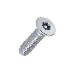 [100 PKG] Machine Screws | Flat Head | Pin-In Six Lobe Drive | 18/8 Stainless Steel | #8-32 X 3/4