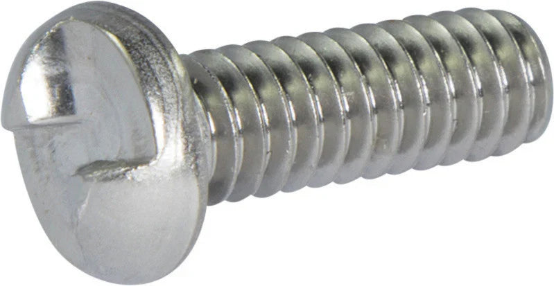 [100 PKG] Machine Screws Round Head One Way 18/8 Stainless Steel 6-32 X 1/2