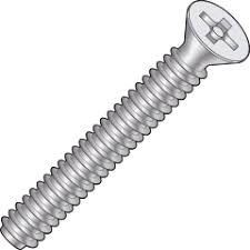 [100 PKG] Machine Screws Flat Head Pin In Phillips 18/8 Stainless Steel 10-24 X 3/8