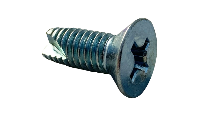 [10000 BULK] Type 23 Thread Cutting Screws | Flat Head | Phillips Drive | Steel Zinc Plated | #8-32 X 3/4