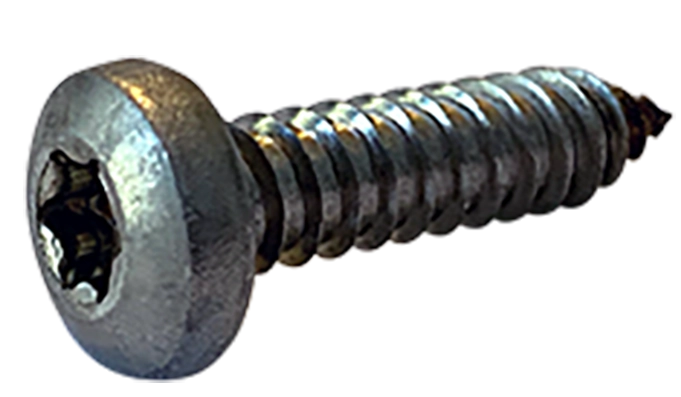 #4 X 1/2" Type AB Self Tapping Sheet Metal Screws | Pan Head | Six Lobe Drive | 18/8 Stainless Steel (5000/Pkg.)