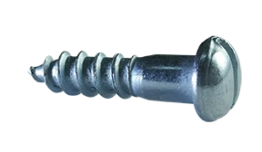 [3000 BULK] Wood Screws Slotted Drive Round Head Steel Zinc Plated #12 X 3/4