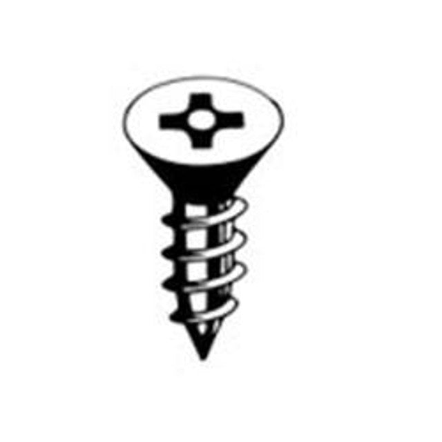 [100 PKG] Sheet Metal Screws Flat Head Pin In Phillips 18/8 Stainless Steel 12 X 2-1/2