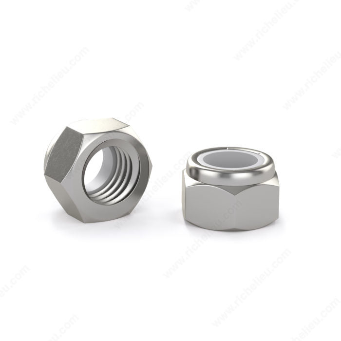 [50 PKG] Hex Lock Nuts Nylon Inserts 18/8 Stainless Waxed 1/2-13