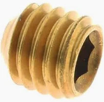 [100 PKG] Set Screws Socket Cup Point Brass 1/4-20 X 3/8