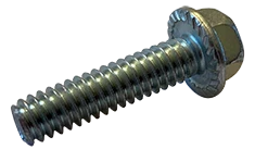 [1250 BULK] Flange Bolts Serrated Hex Washer Case Hardened Zinc 3/8-16 X 3/8