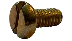 #4-40 X 3/4" Machine Screws | Pan Head | Slotted Drive | Steel Zinc Yellow (10000/Pkg.)