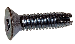 [10000 BULK] Type 1 Thread Cutting Screws | Flat Head | Phillips Drive | Steel Zinc Plated | #6-32 X 5/8