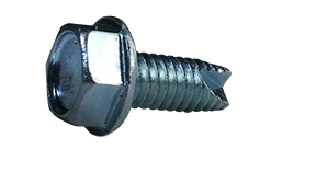 [10000 BULK] Type 23 Thread Cutting Screws | Indented Hex Washer Head | Unslotted | Steel Zinc Plated | #6-32 X 1/2