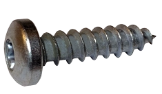 [1250 BULK] Type AB Self Tapping Sheet Metal Screws | Pan Head | Six Lobe Drive | Steel Zinc & Bake | #14 X 1-1/2