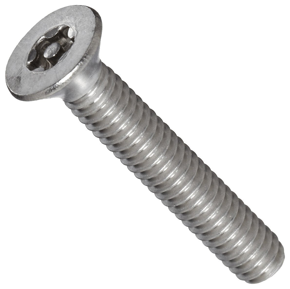 [100 PKG] Cap Screws | Flat Head | Pin-In Socket Drive | 18/8 Stainless Steel | #6-32 X 1/2