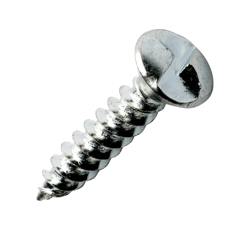 [100 PKG] Wood Screws Round Head Theft-Pruf Steel Zinc Plated 12 X 1-1/2