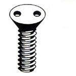 1/4"-20 X 1-1/4" Tamper Resistant Machine Screws | Flat Head | Spanner Drive | Brass (100/Pkg.)