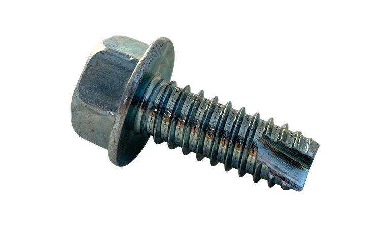 #6-20 X 1/2" Type 25 Thread Cutting Screws | Indented Hex Washer Head Unslotted Drive | Steel Zinc & Bake (10000 / Pkg.)