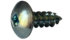 #6 X 1/4" Type AB Self Tapping Sheet Metal Screws | Pan Head | Square Drive | 18-8 Stainless Steel (10000/BULK)