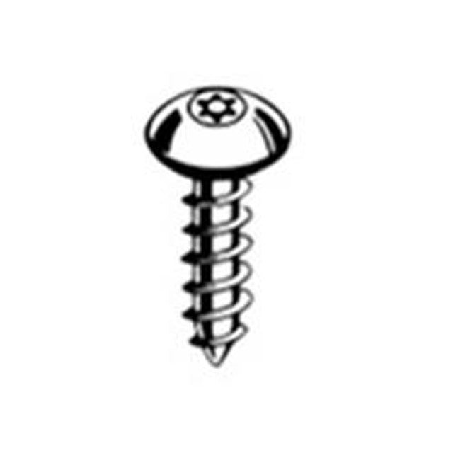 [100 PKG] Sheet Metal Screws Button Head Pin In Six Lobe 18/8 Stainless Steel 8 X 1