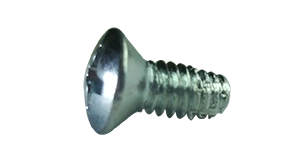 #6-32 X 1/2" Type F Thread Cutting Screws | Oval Head Phillips Drive | Steel Zinc & Bake (10000 / Pkg.)