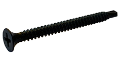 [300 PKG] Self Drilling Fine Thread Drywall Screws | Bugle Head | Phillips Drive | Steel Black Phosphate | #10 X 5-1/2