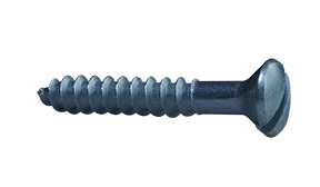 [5000 BULK] Wood Screws Slotted Drive Oval Head Steel Zinc Plated #6 X 1 1/4