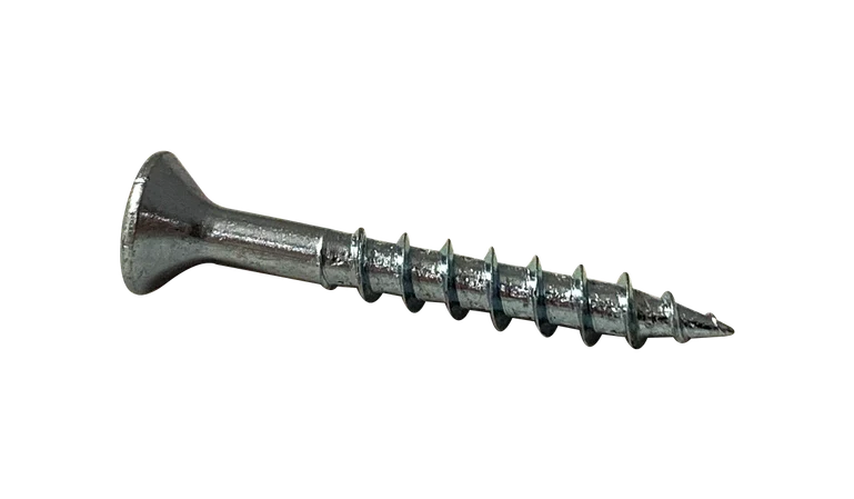 [1600 BULK] Wood Screws Deep Thread Square Drive Flat Head No Nibs 2/3 Threaded Steel Zinc Bake 8 X 3