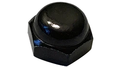 [2000 BULK] Acorn Nuts Steel Black Oxide 6-32